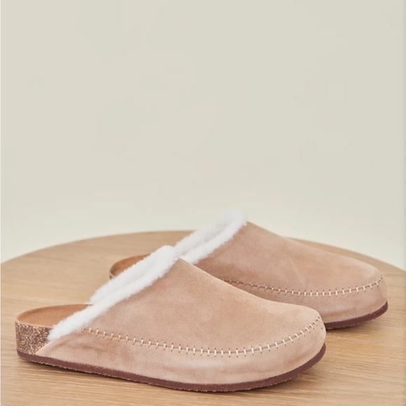 Jenni Kayne Shearling Lined Moc Clog Sz 9 - Picture 3 of 7